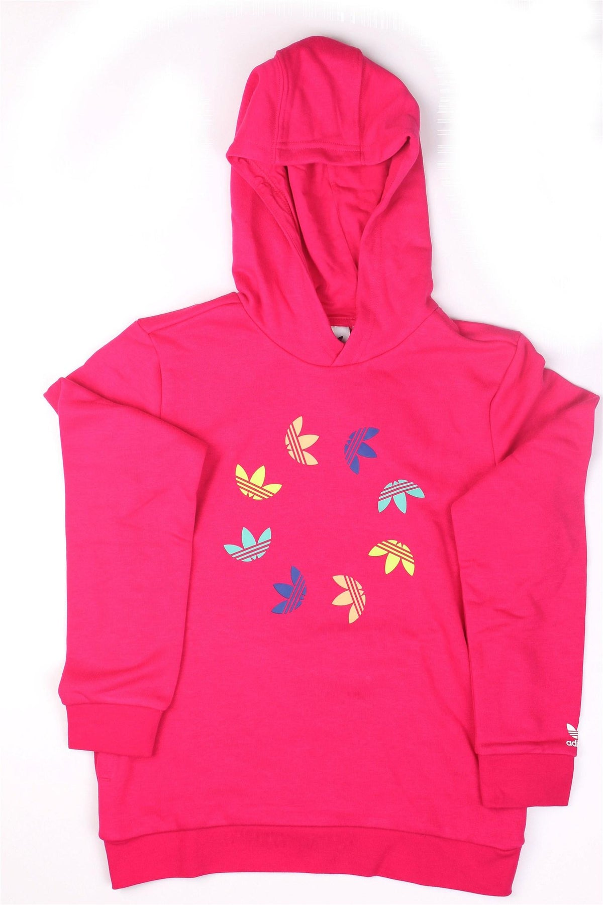 ADIDAS ORIGINALS Felpa Bambina Fuxia - HOODIE ADICOLOR