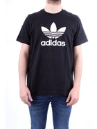 ADIDAS ORIGINALS T-Shirt Uomo Nero - ADICOLOR CLASSICS TREFOIL