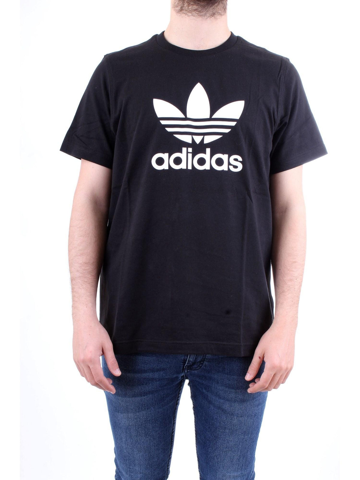 ADIDAS ORIGINALS T-Shirt Uomo Nero - ADICOLOR CLASSICS TREFOIL
