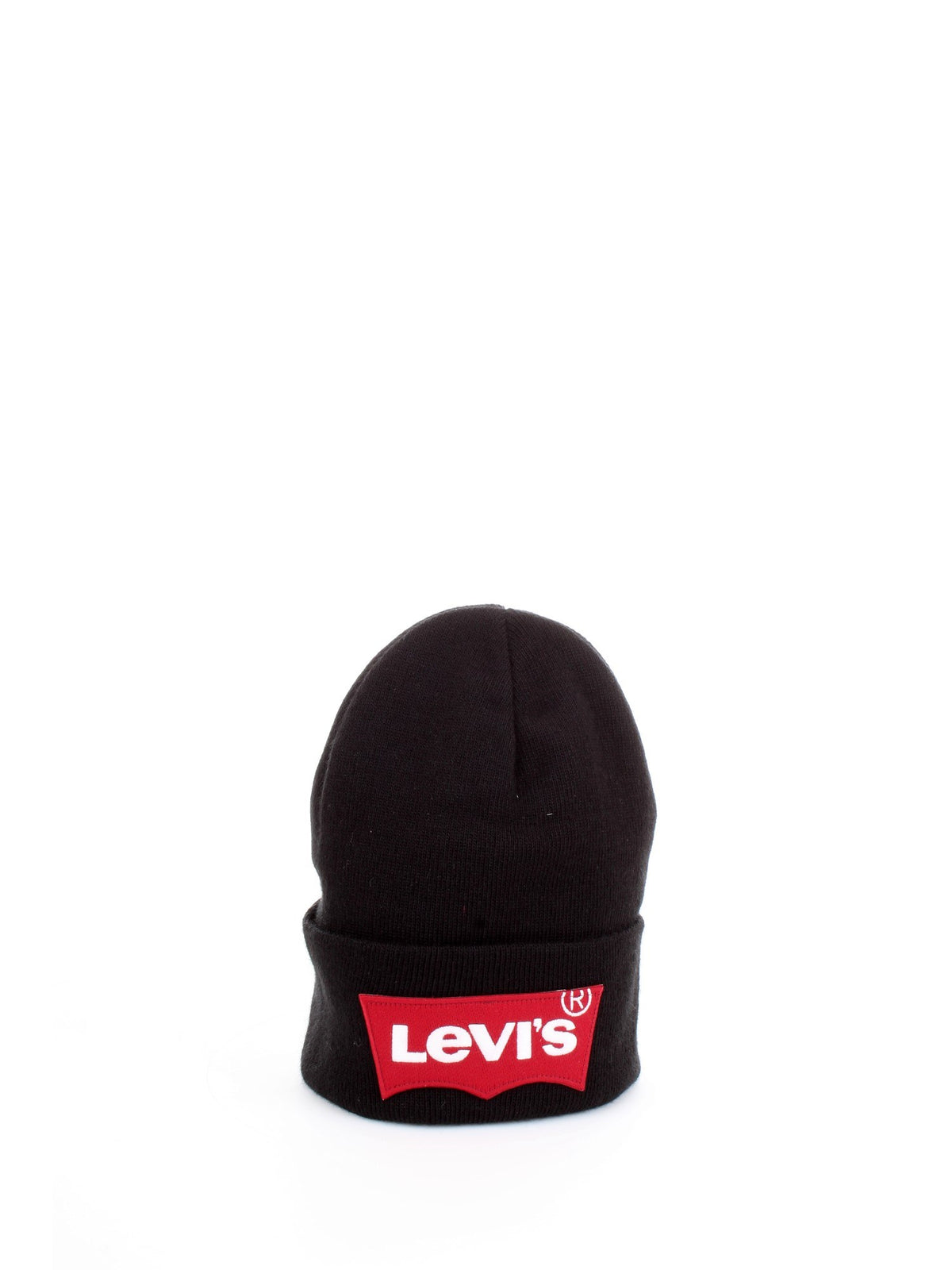 LEVI'S Unisex Black Beanies - OVERSIZED BATWING BEANIE