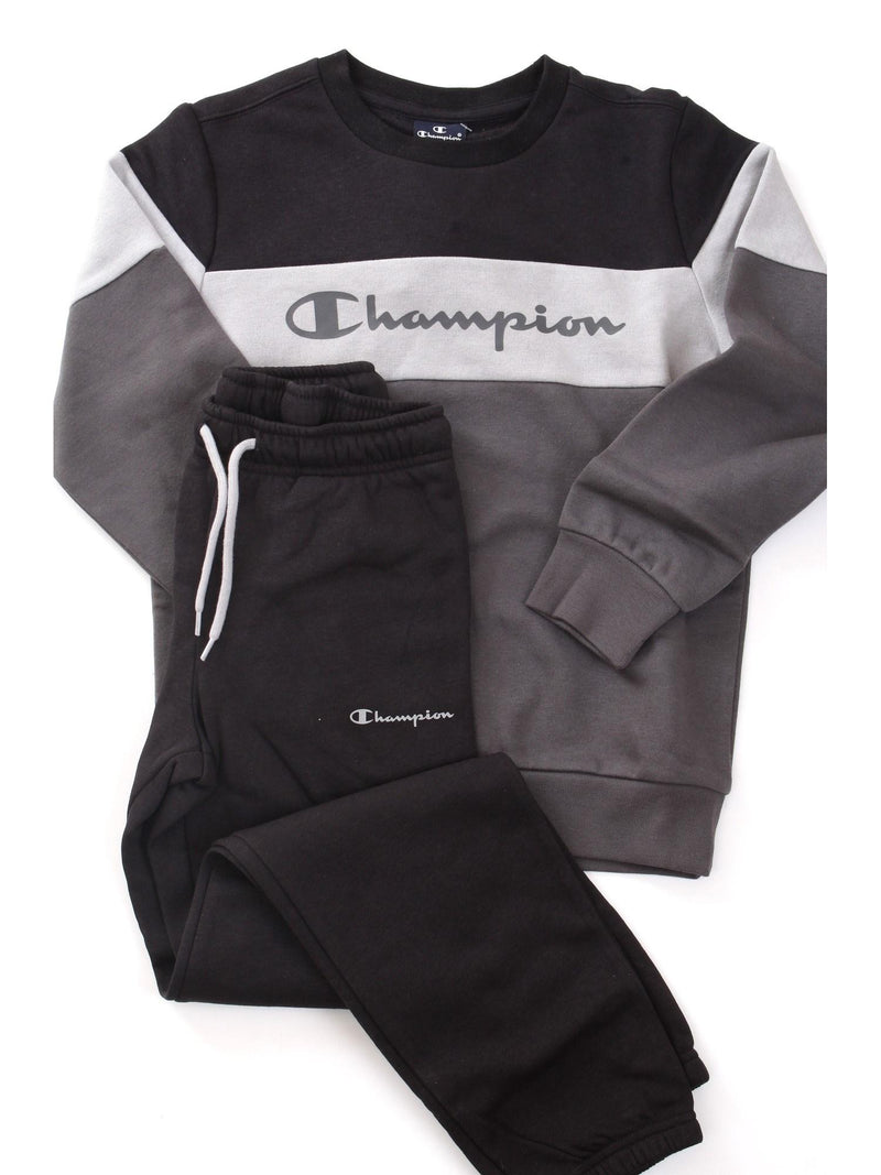 CHAMPION Tute da ginnastica Bambino Nero - CREWNECK SWEATSUIT