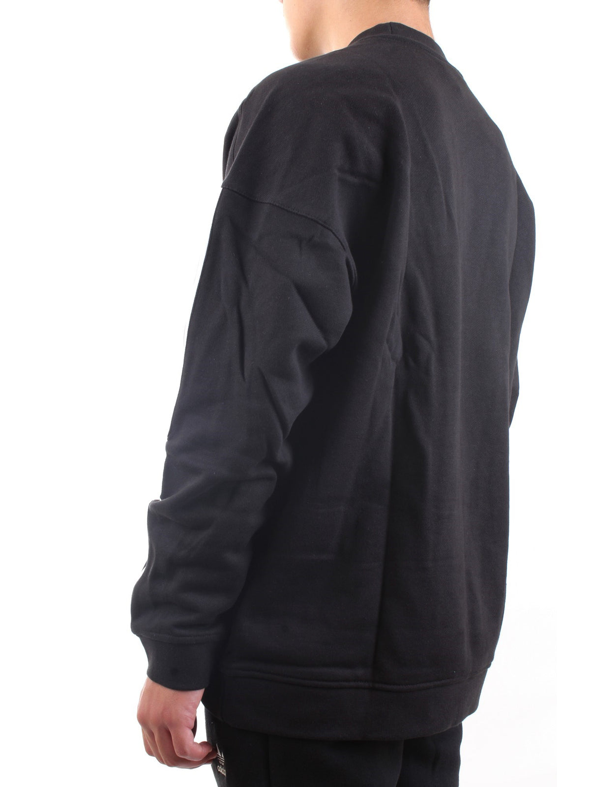 ADIDAS ORIGINALS Felpa Uomo Nero - CLASSIC LOCK UP TREFOIL CREWNECK