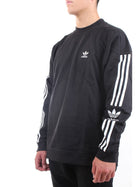 ADIDAS ORIGINALS Felpa Uomo Nero - CLASSIC LOCK UP TREFOIL CREWNECK
