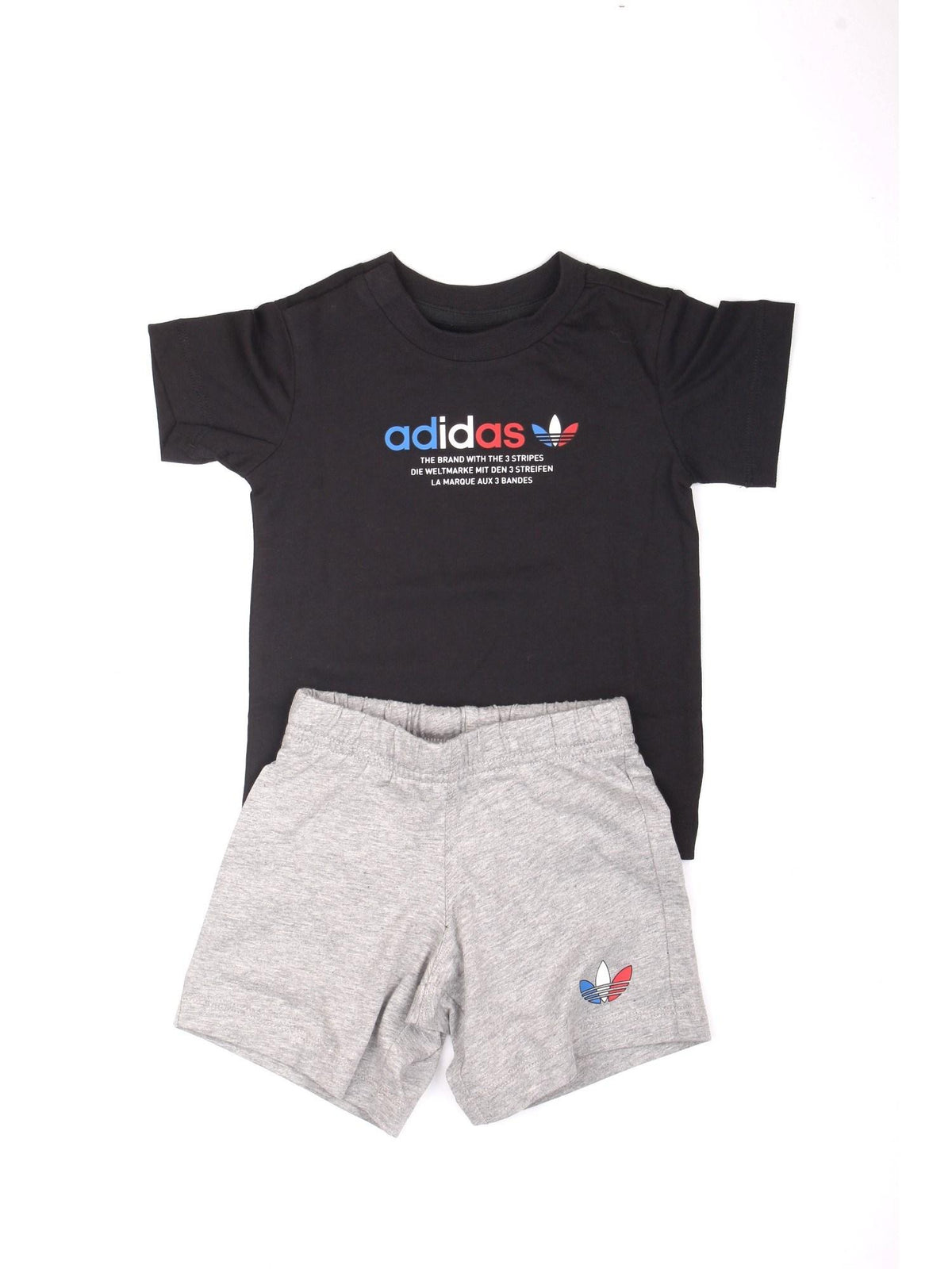 ADIDAS ORIGINALS Tute da ginnastica Bambino Nero - ADICOLOR SHORTS AND TEE