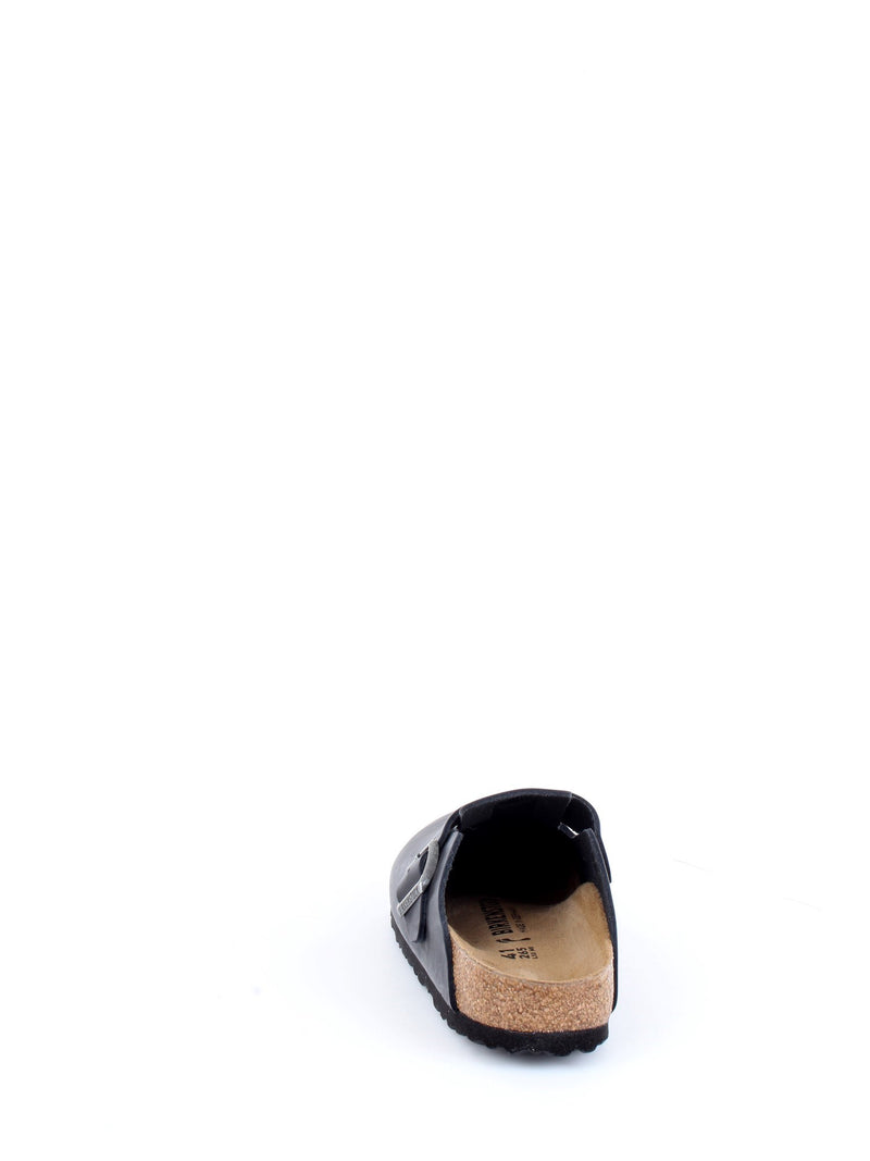BIRKENSTOCK Unisex Slippers Black - BOSTON