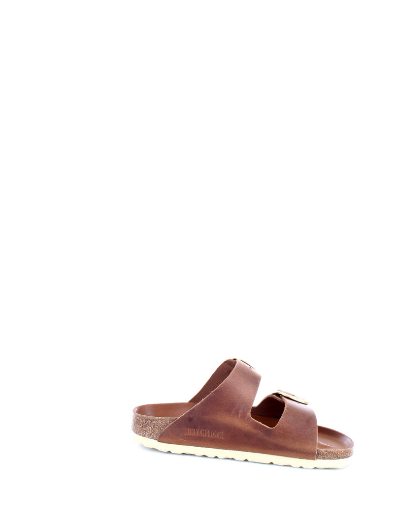 BIRKENSTOCK Women's Leather Slippers - ARIZONA BIG BUCKLE