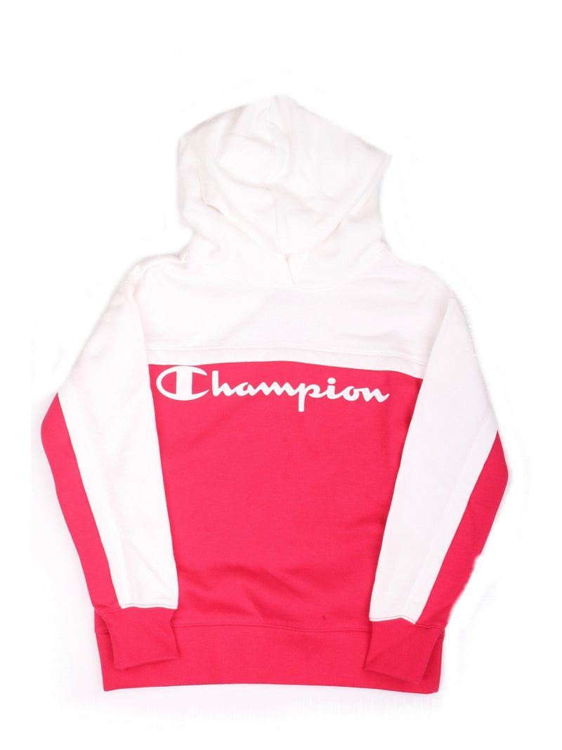 CHAMPION Felpa Bambina Fuxia - 403947 BREAKING RULES LOGO