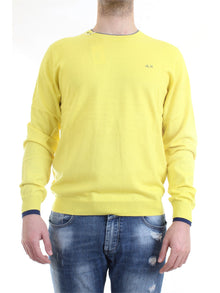 SUN68 Men's Yellow Jersey - ROUND DOUBLE RIB