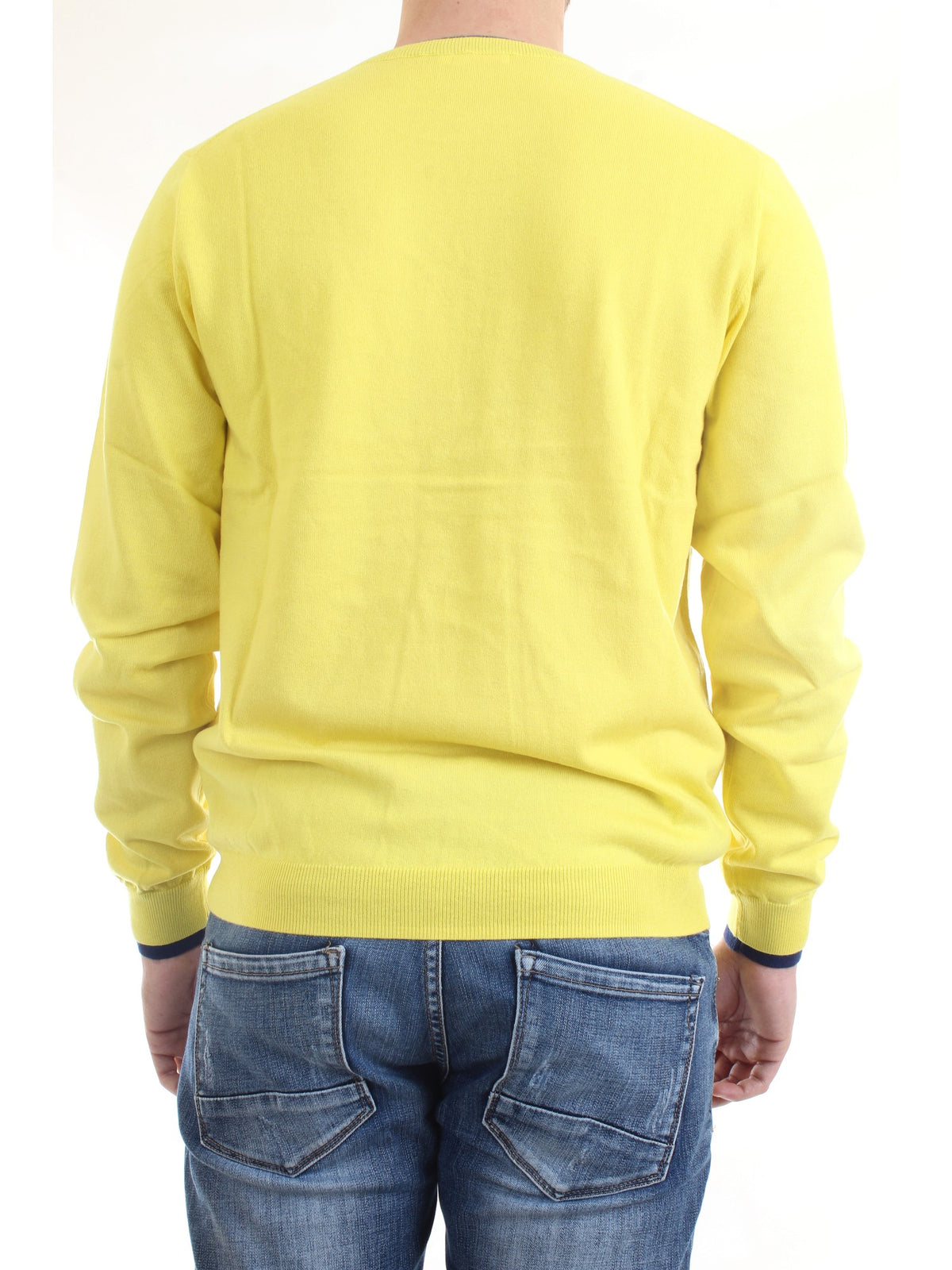 SUN68 Men's Yellow Jersey - ROUND DOUBLE RIB