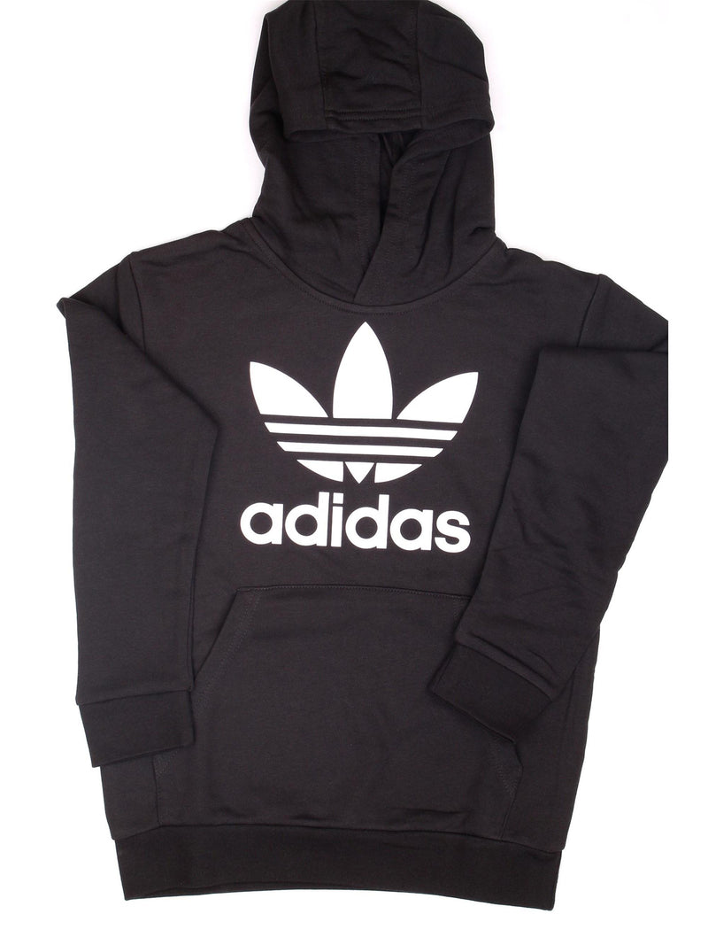 ADIDAS ORIGINALS Felpa Unisex junior Nero - HOODIE TREFOIL