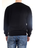 SUN68 Maglia Uomo Nero - ROUND DOUBLE RIB