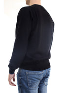 SUN68 Maglia Uomo Nero - ROUND DOUBLE RIB