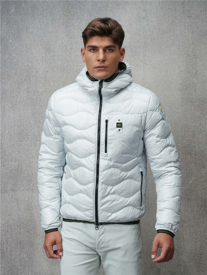 Blauer 24WBLUC03030 006355 Bianco Abbigliamento Uomo Piumino