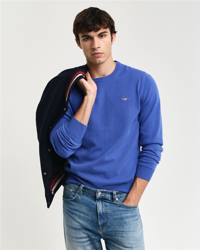 Gant 2403.087211 Celeste Abbigliamento Uomo Maglia