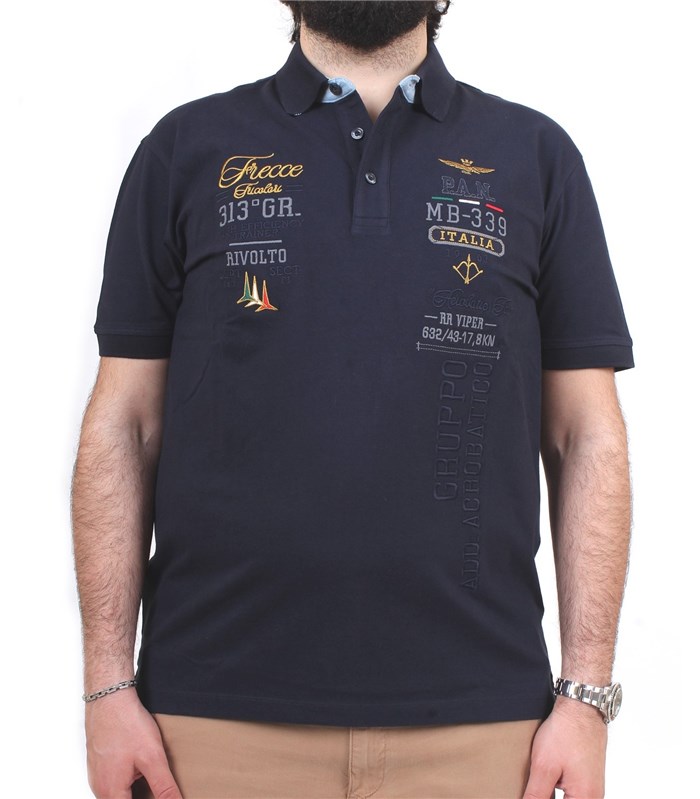 AERONAUTICA MILITARE 241PO1773P173 Blu Abbigliamento Uomo Polo