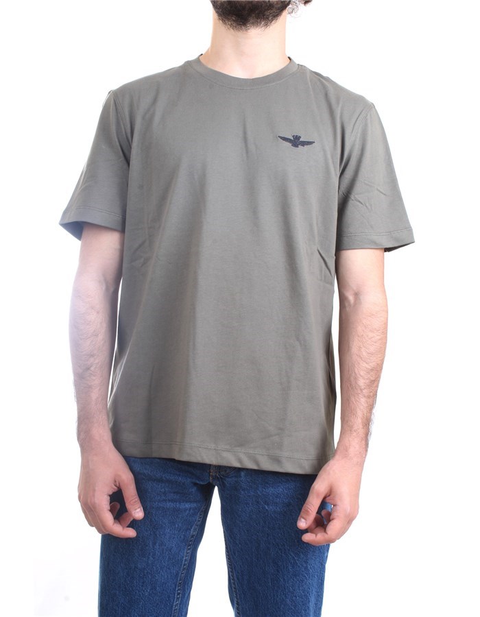 AERONAUTICA MILITARE 241TS2065J592 Verde Abbigliamento Uomo T-Shirt