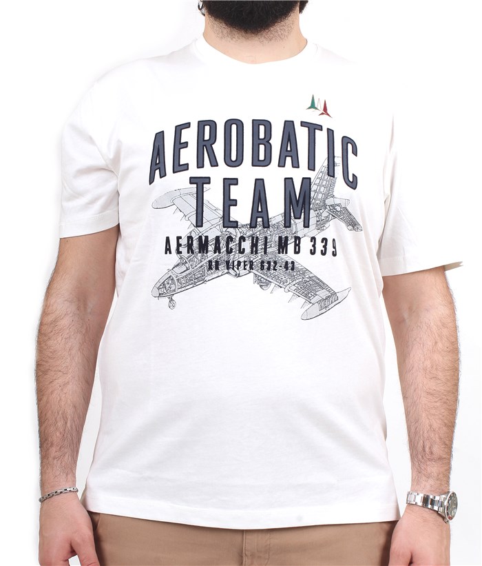 AERONAUTICA MILITARE 241TS2219J641 Bianco Abbigliamento Uomo T-Shirt