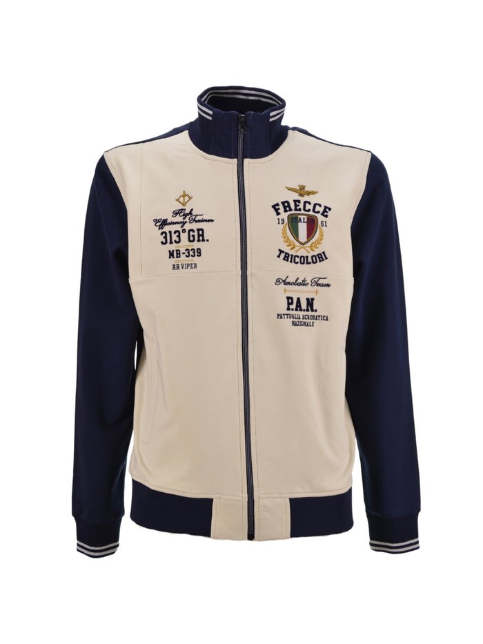 AERONAUTICA MILITARE 242FE1947F418 Beige Abbigliamento Uomo Felpa