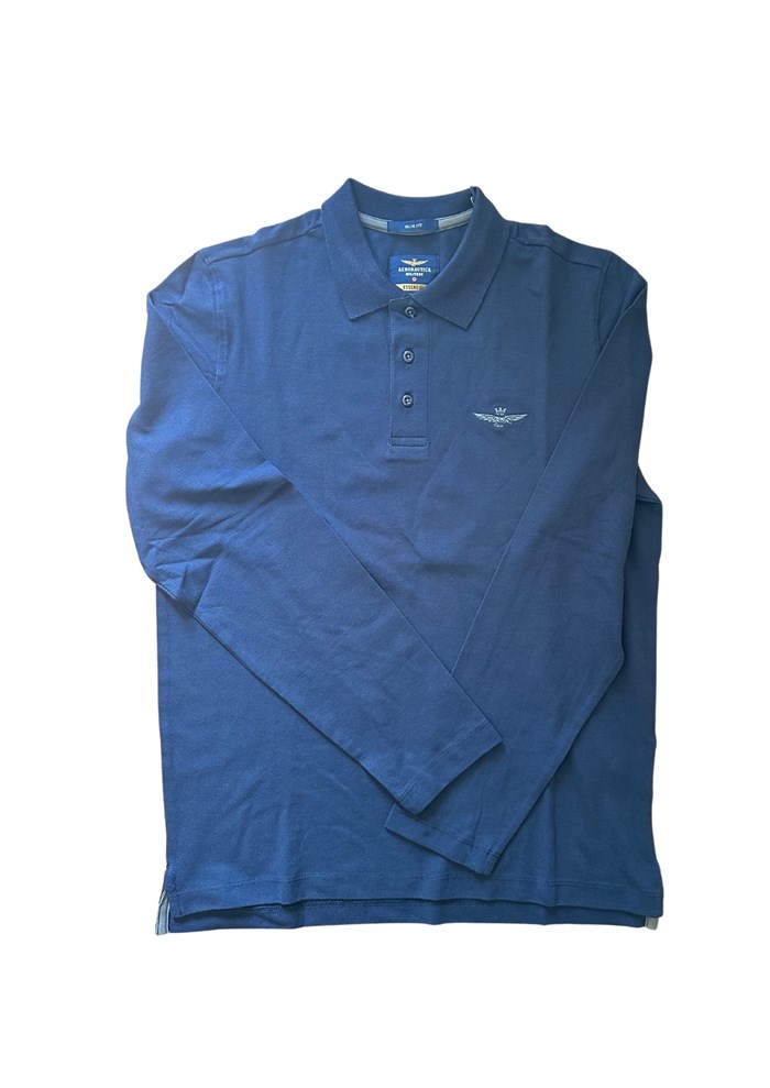 AERONAUTICA MILITARE 242PO1811P191 Blu Abbigliamento Uomo Polo