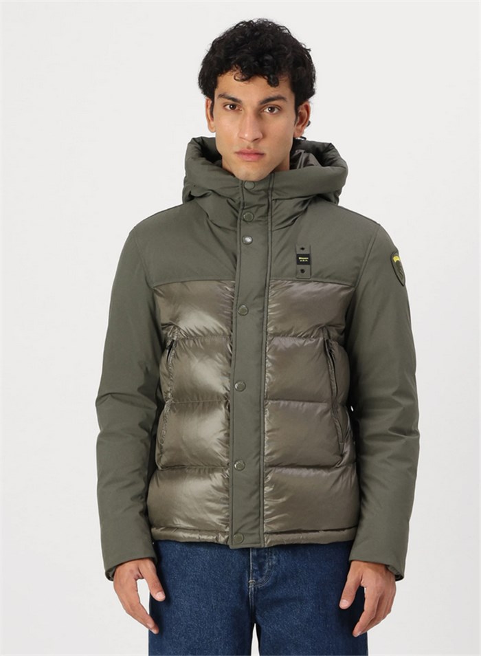 Blauer 24WBLUC03096 006355 Verde Abbigliamento Uomo Piumino