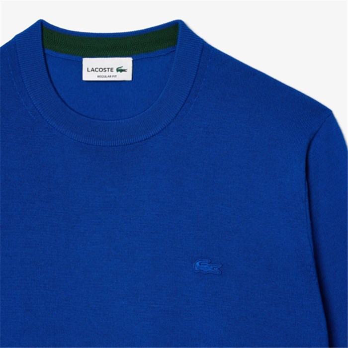 Lacoste AH1969 00 Celeste Abbigliamento Uomo Maglioni