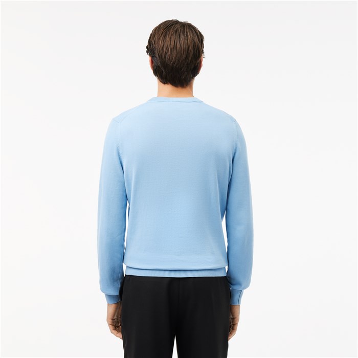 Lacoste AH1985 00 Azzurro Abbigliamento Uomo Pullover