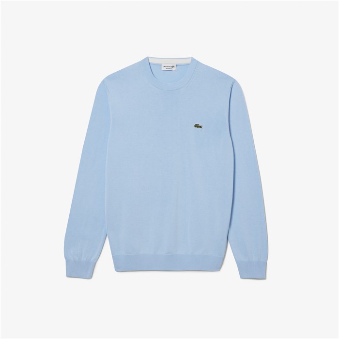 Lacoste AH1985 00 Azzurro Abbigliamento Uomo Pullover