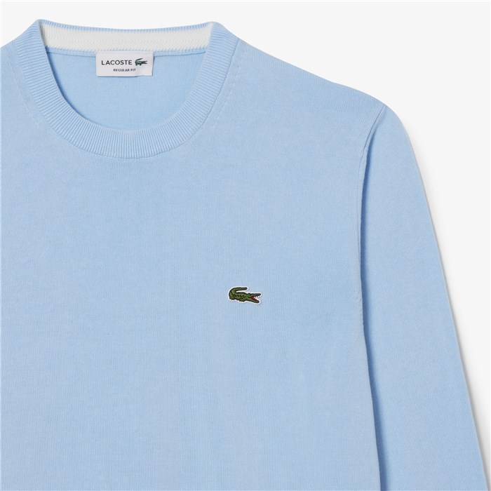 Lacoste AH1985 00 Azzurro Abbigliamento Uomo Pullover