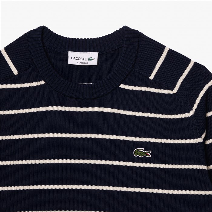 Lacoste AH7607 00 Blu Abbigliamento Uomo Pullover