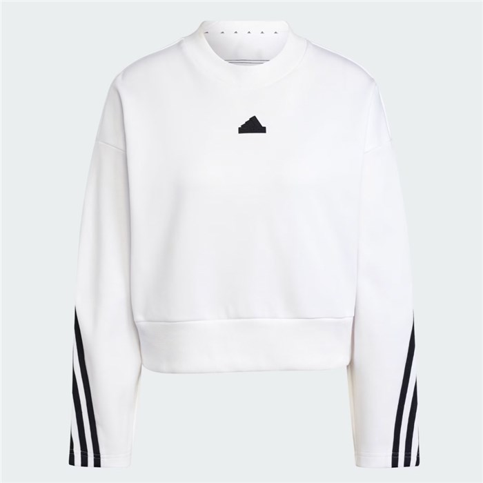 ADIDAS ORIGINALS IZ0005 Bianco Abbigliamento Donna Felpa