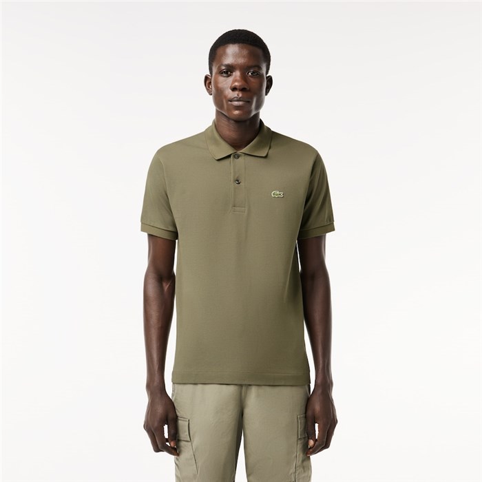 Lacoste L.12.12 Verde Militare Abbigliamento Uomo Polo