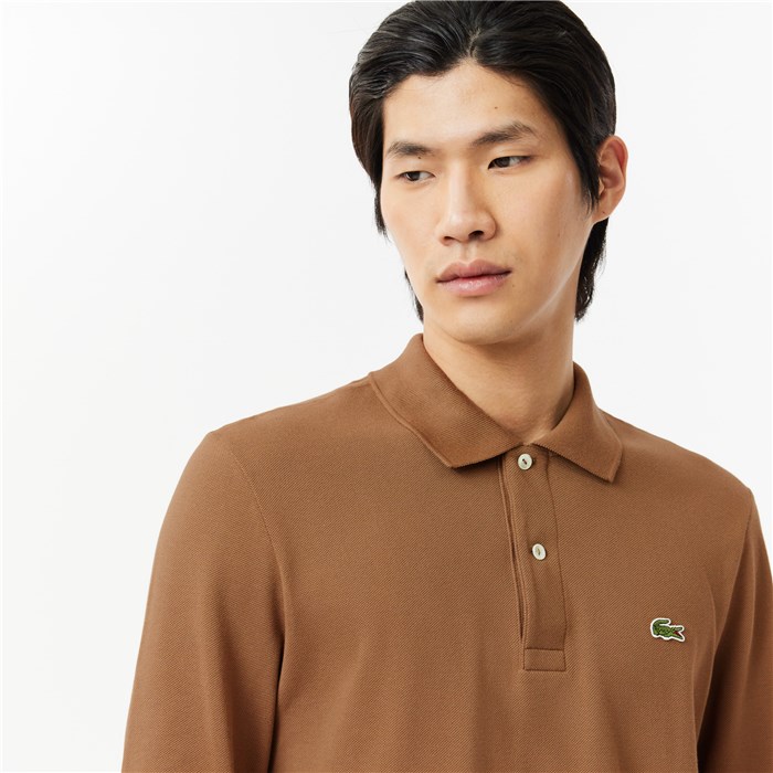 Lacoste L1312 00 Marrone Abbigliamento Uomo Polo