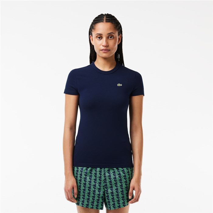 Lacoste TF7218 Blu Abbigliamento Donna T-Shirt