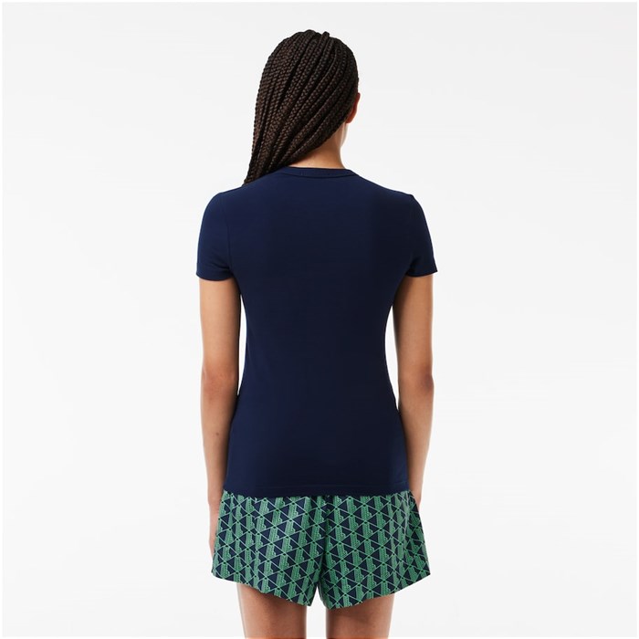 Lacoste TF7218 Blu Abbigliamento Donna T-Shirt